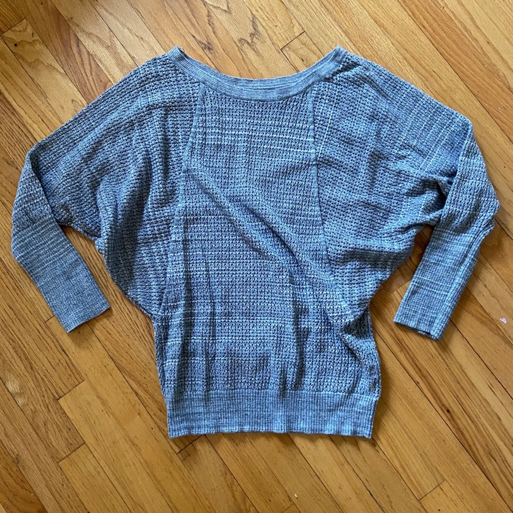 Rubbish dolman sleeve loose knit top